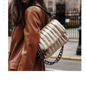Think Royln Bar Bag in Pearl Gold.